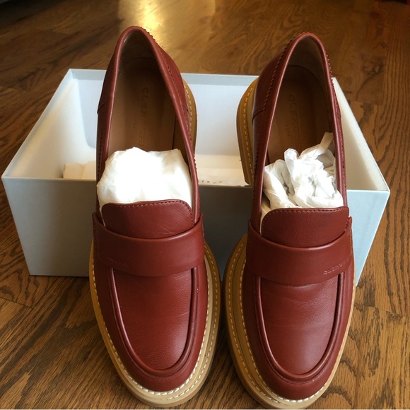 Robert Clergerie Banel Flatform Platform Leather Loafers - Picture 7 of 12
